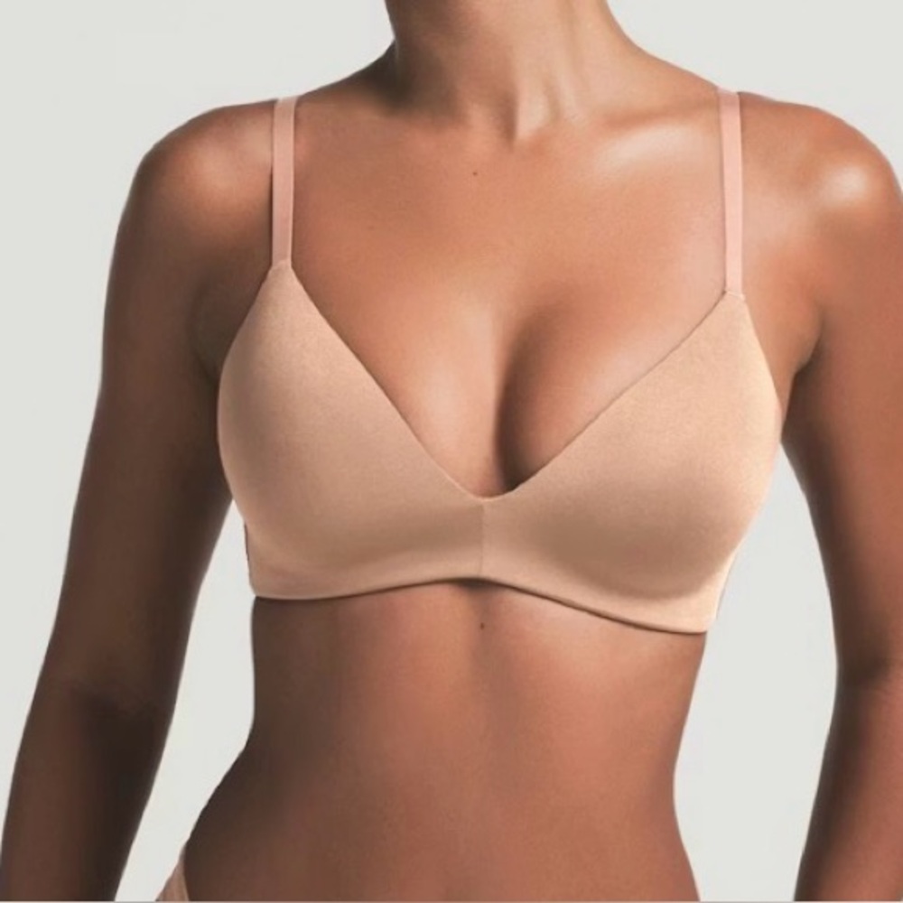 NEW SKIMS WIRELESS FORM T-SHIRT BRA 38D NUDE